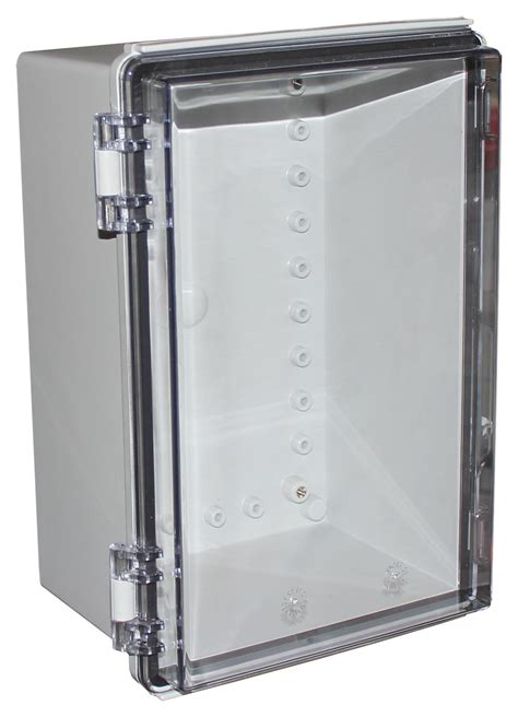 plastic box electrical enclosure|plastic enclosure with hinged lid.